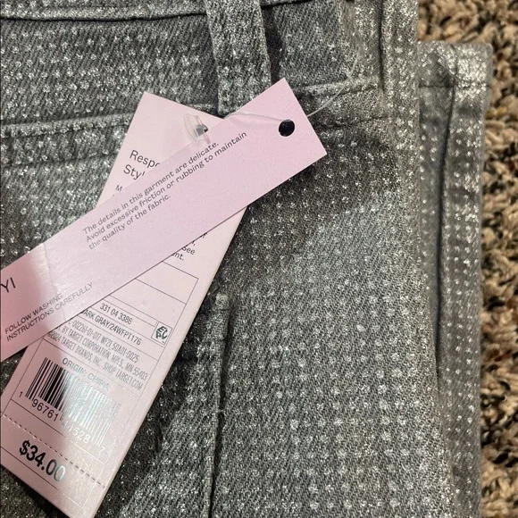 Wild Fable Shimmer Rhinestone Embellished 90’s Relaxed Straight Jeans | NWT/NWOT - Picture 8 of 8